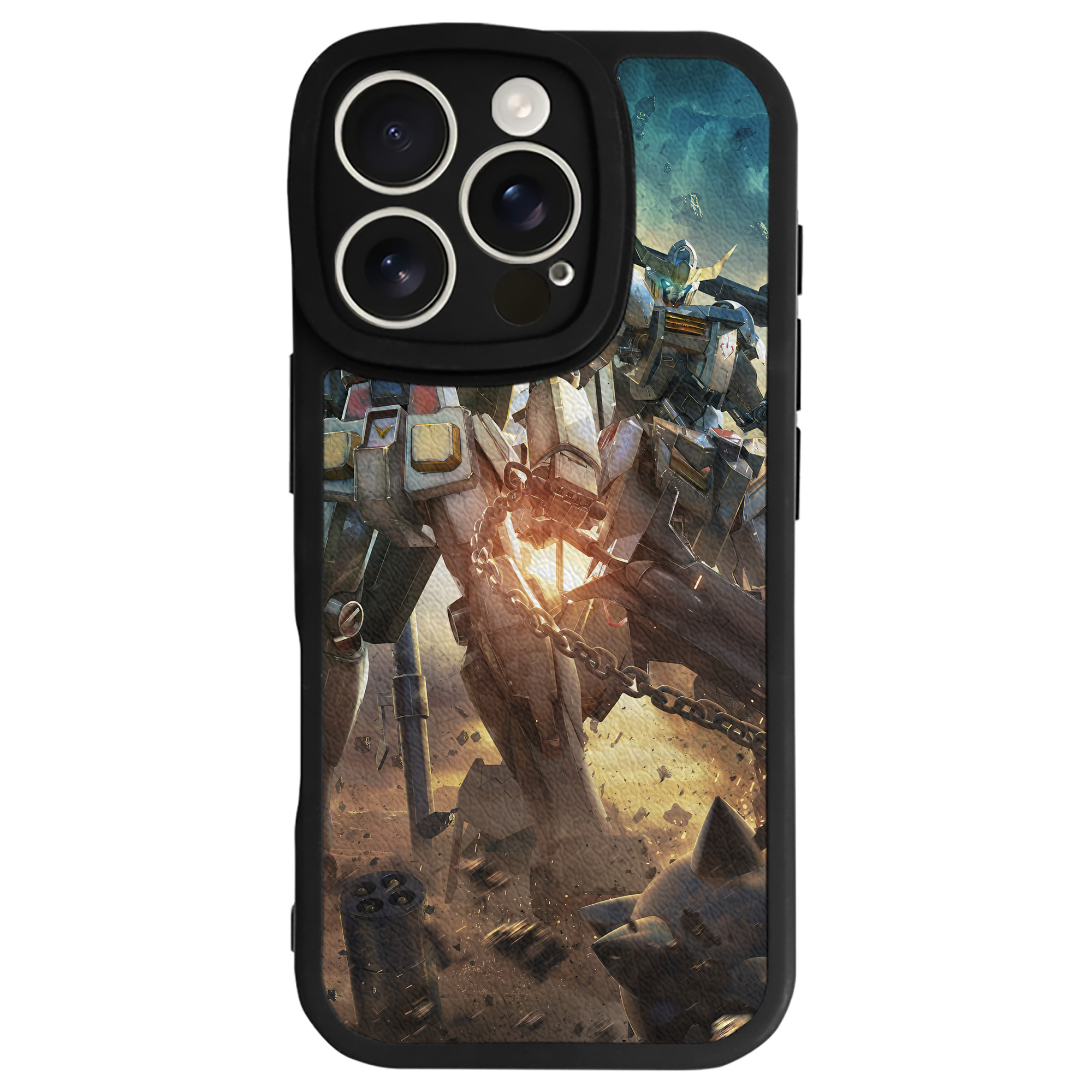（画像用） 機動戦士ガンダム Mobile Suit Gundam 【iPhone 16シリーズ対応】シリコンスマホケース（レザー調） 材質：シリコン